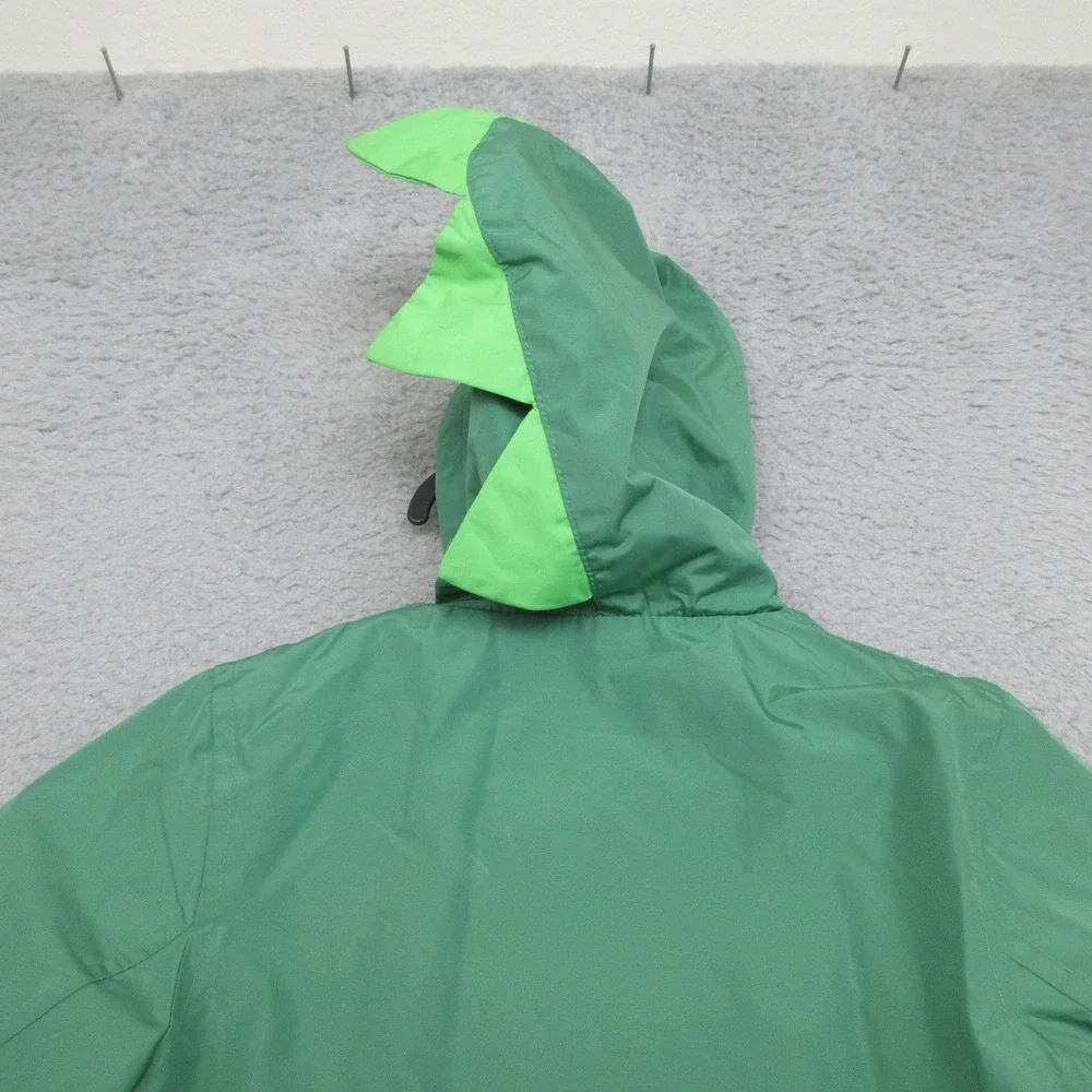 Carters Dinosaur Rain Jacket Kids 4 Green Hooded Dino Hunter Outdoor Kidswear